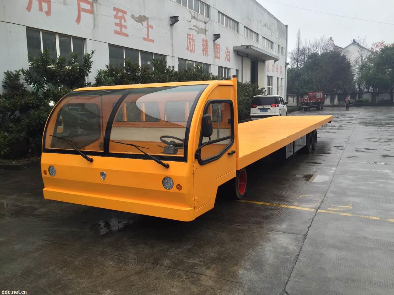 场内10吨电动搬运平板车电动货车
