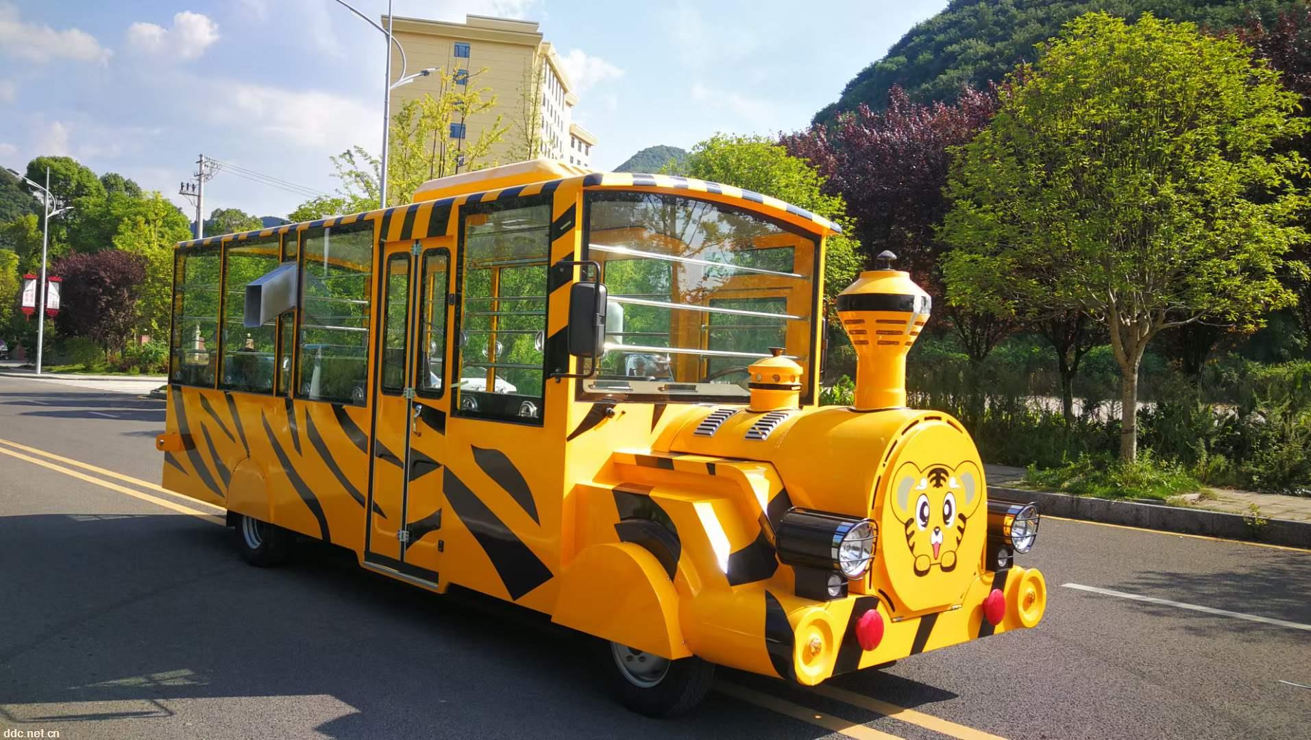 封闭式电动小火车造型观光车