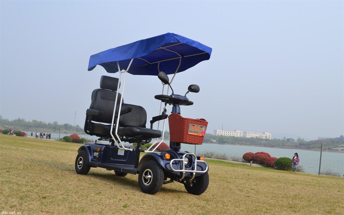 信步xb-a2双人老年休闲代步车智能自动刹车电动四轮车