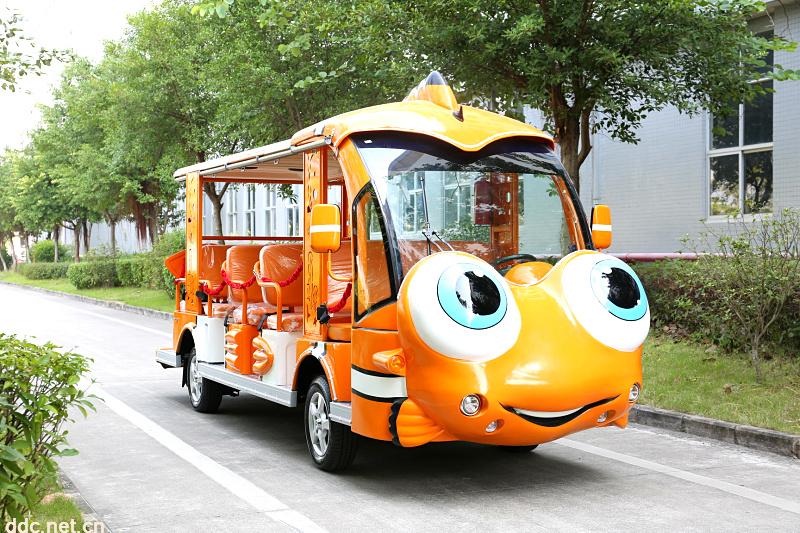 14座景区电动观光车金鱼款式