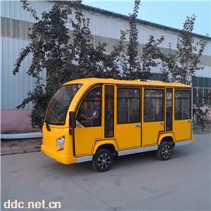 凯驰封闭式电动观光车 可加门和冷暖空调 送货上门