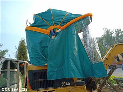 三輪車雨棚車篷挖機遮陽篷勾機遮陽棚隨車吊雨棚